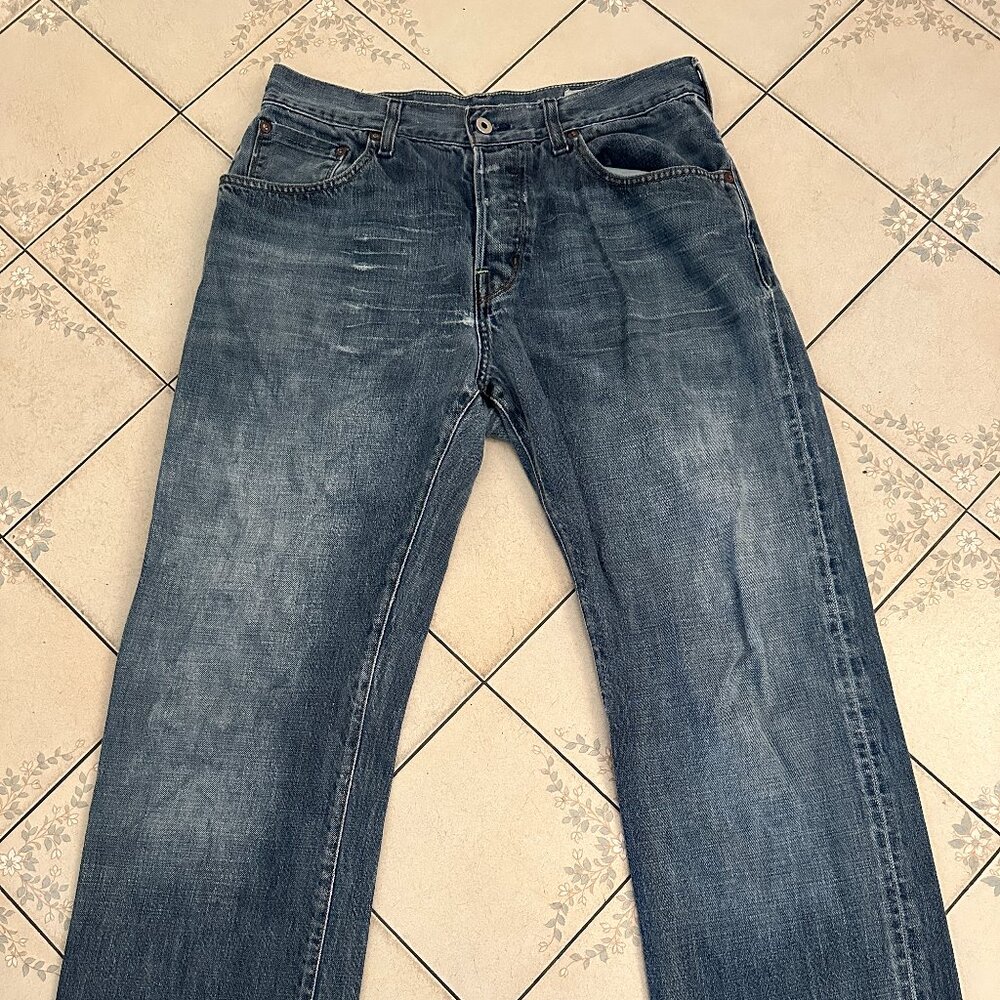 Dark blue vintage Guess denim jeans straight fit
